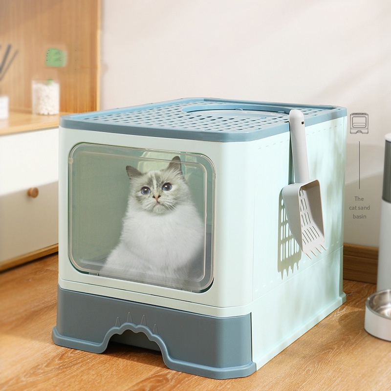 Nhà Vệ Sinh Cho Mèo 2 Cửa 50x35x38cm NV5358 MiaoCat