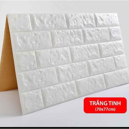 Combo 5 Miếng Xốp Dán Tường Giả Gạch 3d Siêu Dính Kích Thước 70x77cm