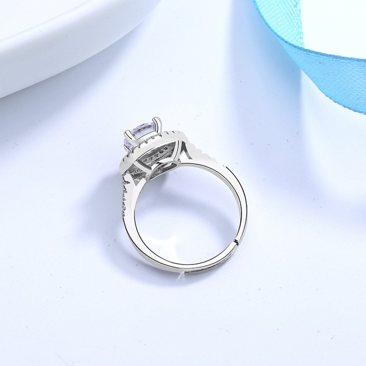 Nhẫn nữ thời trang gắn đá lớn siêu sáng bạc Ý S925 - N62
