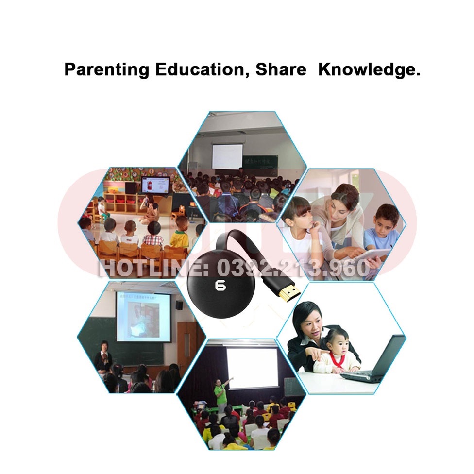 Thiết Bị HDMI Không Dây - Thiết Bị Kết Nối Điện Thoại Với TV Wireless G6