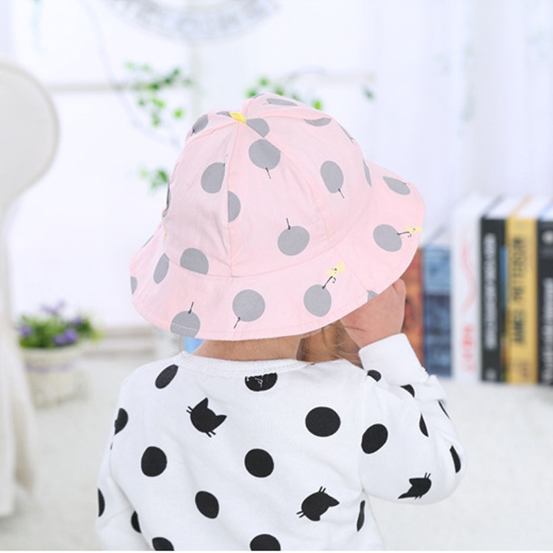 Nón Bucket Phối Lưới Thiết Kế Đáng Yêu Cho Bé