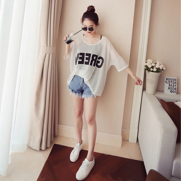 2022 summer fashion new large size women's fat mm love machine top covering stomach and hiding meat age reduction suit two-piece set