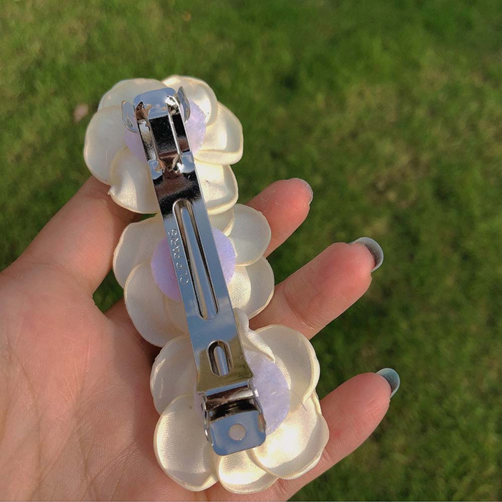 Kẹp tóc nữ đính hoa đơn giản ngọt ngào phong cách Hàn Quốc