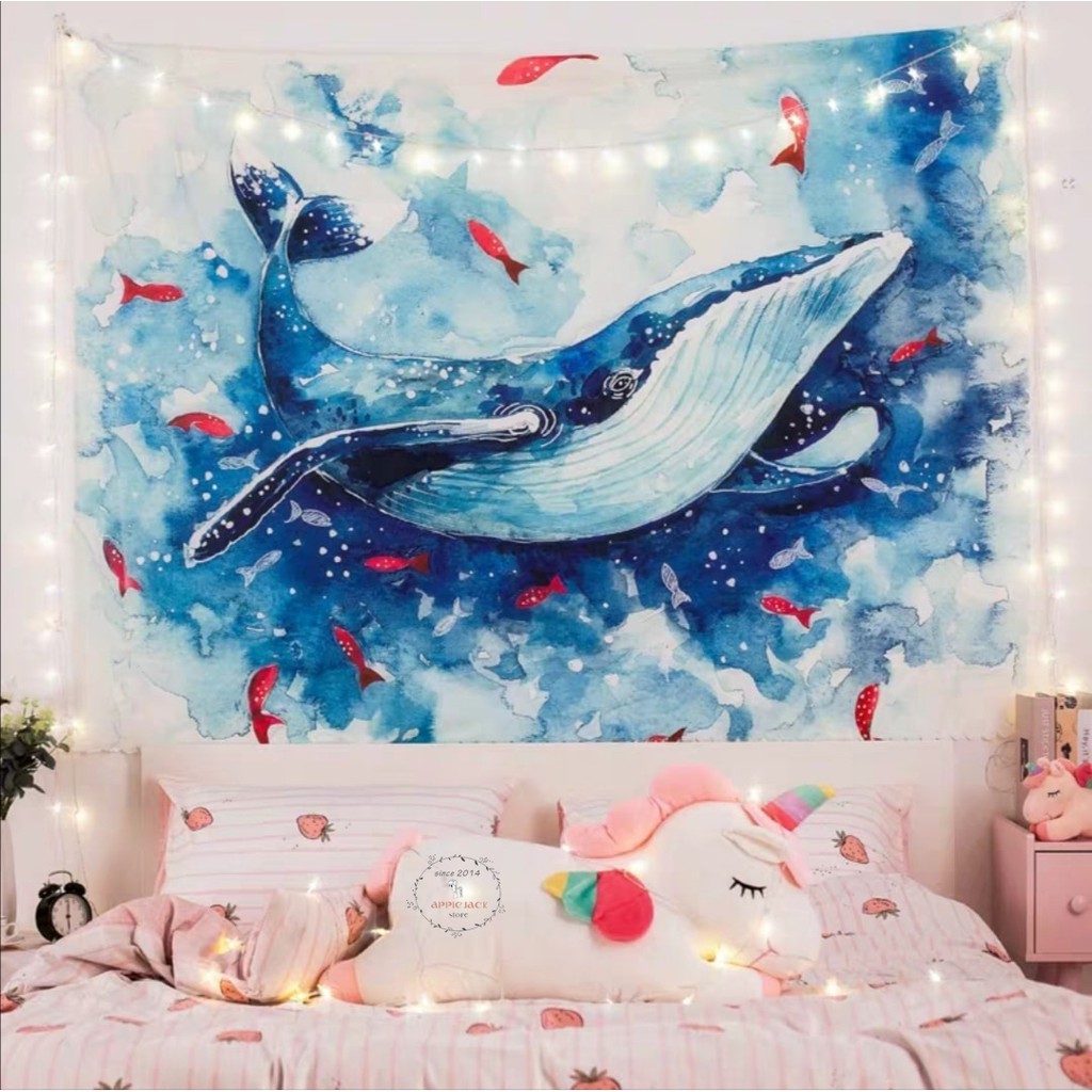 [ĐẸP - SẴN] Vải treo tường Decor phòng hot nhất - mẫu CHILL mới về (TẶNG kèm 01 bộ móc treo 10k)