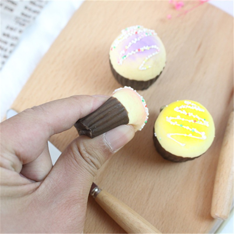 4cm CAKE Pendant Scented Charm Slow Rising Collection Squeeze Stress Reliever Toys key ring