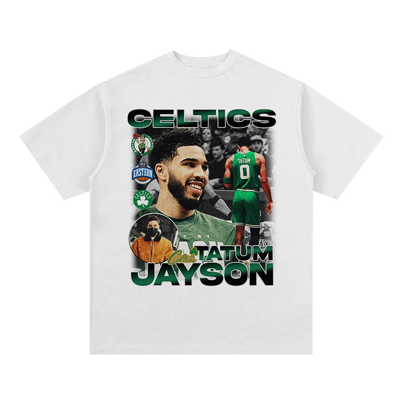 Áo Thun Thể Thao Tay Ngắn Cổ Tròn Dáng Rộng In Logo NBA Thời Trang Cho Nam Và Nữ