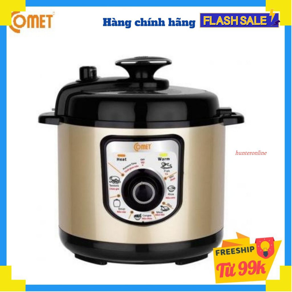 Nồi áp suất Comet CM6156 Dung tích 6.0L Công suất 1000W