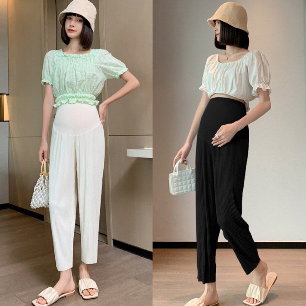 Quần Bầu Xinh Quần Baggy BầuTrẻ Trung Năng Động Q0203