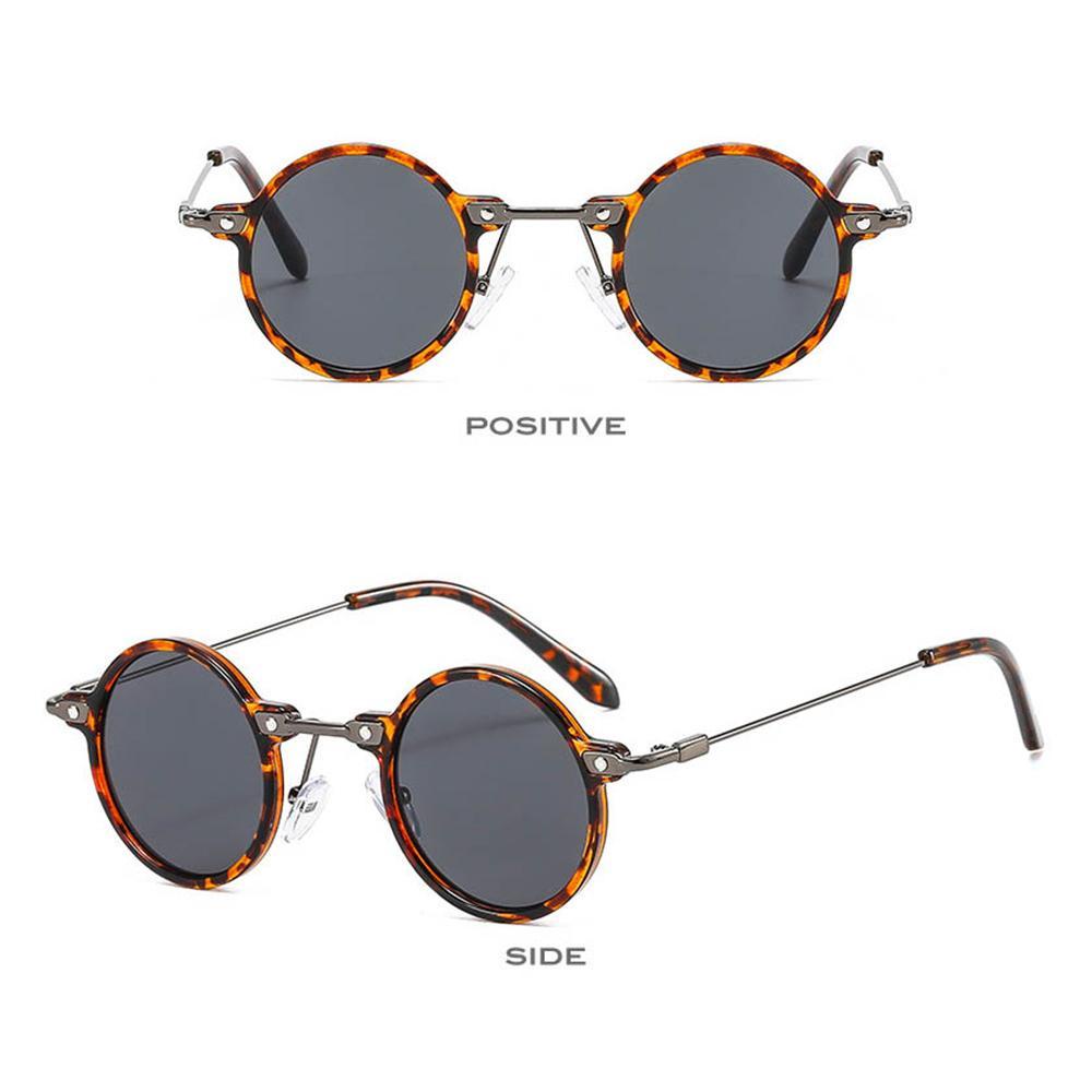 WONDER Kính Mát Tròn Nhỏ Màu Sắc Gradient Phong Cách Retro