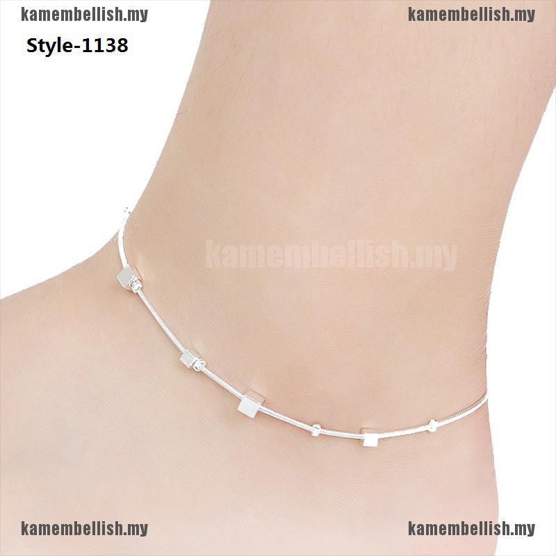 Lắc Chân Mạ Bạc 925 Dạng Dây Thừng | BigBuy360 - bigbuy360.vn