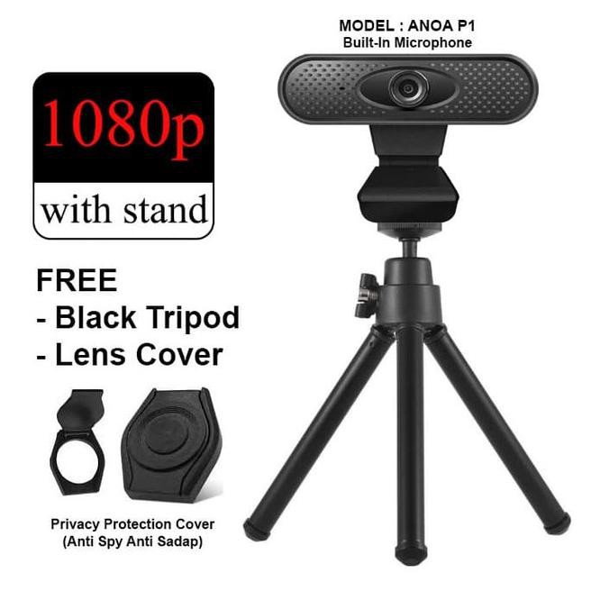 Webcam Máy Tính 1080p Fullhd Pc + Mic Tripot Xyv0 | BigBuy360 - bigbuy360.vn