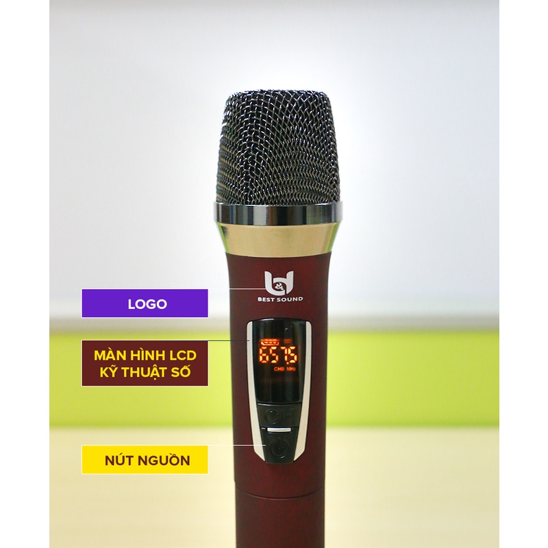 [Mã ELHACE giảm 4% đơn 300K] Micro Karaoke không dây SL8 Shubole VÀ micro vietstar MV-08 bảo hành 1 năm