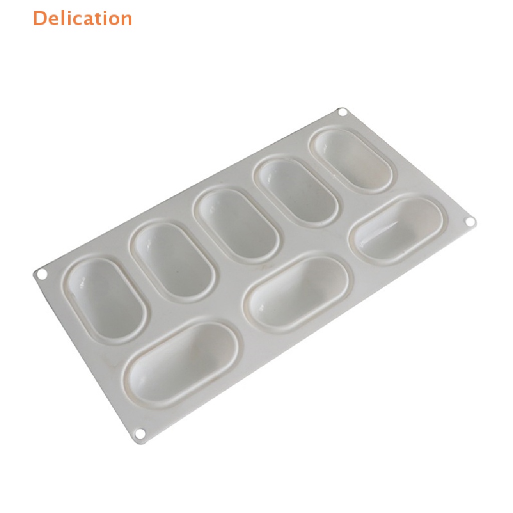 Khuôn Silicone Làm Bánh 8 Ngăn Hình Oval Tiện Dụng