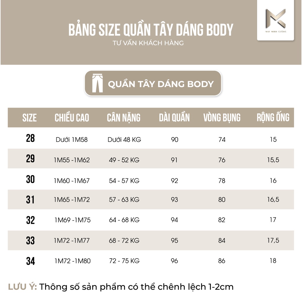 Quần tây nam dáng ôm body Giá Tận Xưởng học sinh, sinh viên QA