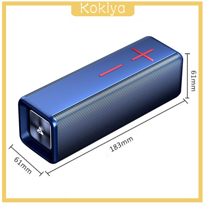 [KOKIYA]Portable 10W Bluetooth Subwoofer Speaker Multi-mode Play for Party Outdoors Blue