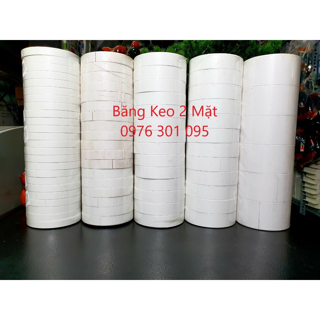 Băng Keo 2 Mặt Nhiều Kích Thước (1F2, 1F6, 2F, 2F4, 5F)