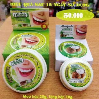 Kem tẩy trắng răng Green herb thái lan