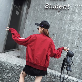 A58 Áo khoác Bomber Ulzzang Keep calm