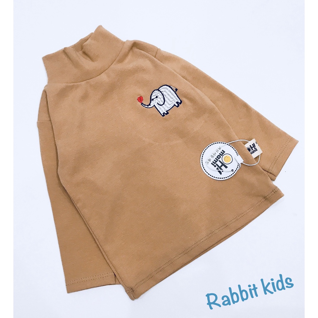 Áo Giữ Nhiệt Cho Bé Trai Bé Gái 💝FREESHIP💝 Áo Dài Tay Cổ Cao 3 Phân Trẻ Em Chất Liệu Cotton Zip
