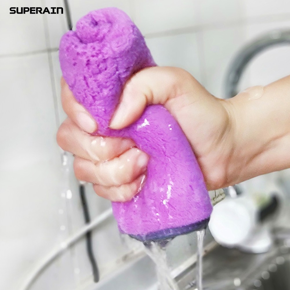 💠SUPERAIN  Double Side Hand Towel Kitchen Bathroom Cleaning Washcloth