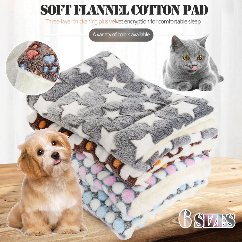 【✈Hàng Có Sẵn &amp; Mã Vạch✈Chăn Ngủ Cho Thú Cưng Cỡ Nhỏ Bằng Vải Cotton 5 Màu Lựa Chọn