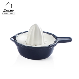 Dụng cụ vắt nước cam/chanh SWEEJAR bằng gốm có tay cầm và bát đựng có thể tháo rời tiện lợi