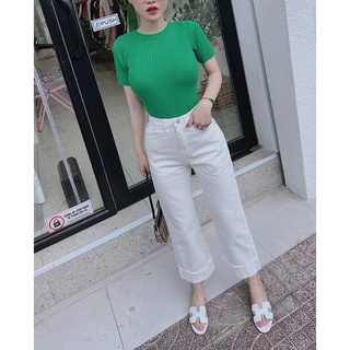 Quần suông săn lai nhỏ