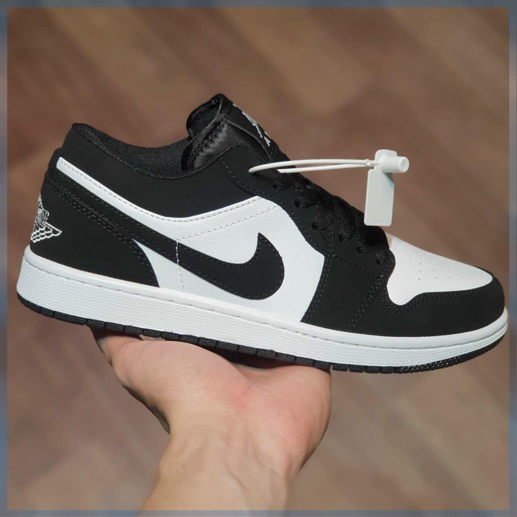 Giày 𝐉𝐨𝐫𝐝𝐚𝐧 1 low Panda màu đen trắng nam nữ full box, Giày sneaker JD 1 Panda cổ thấp bản đẹp 2022 G185