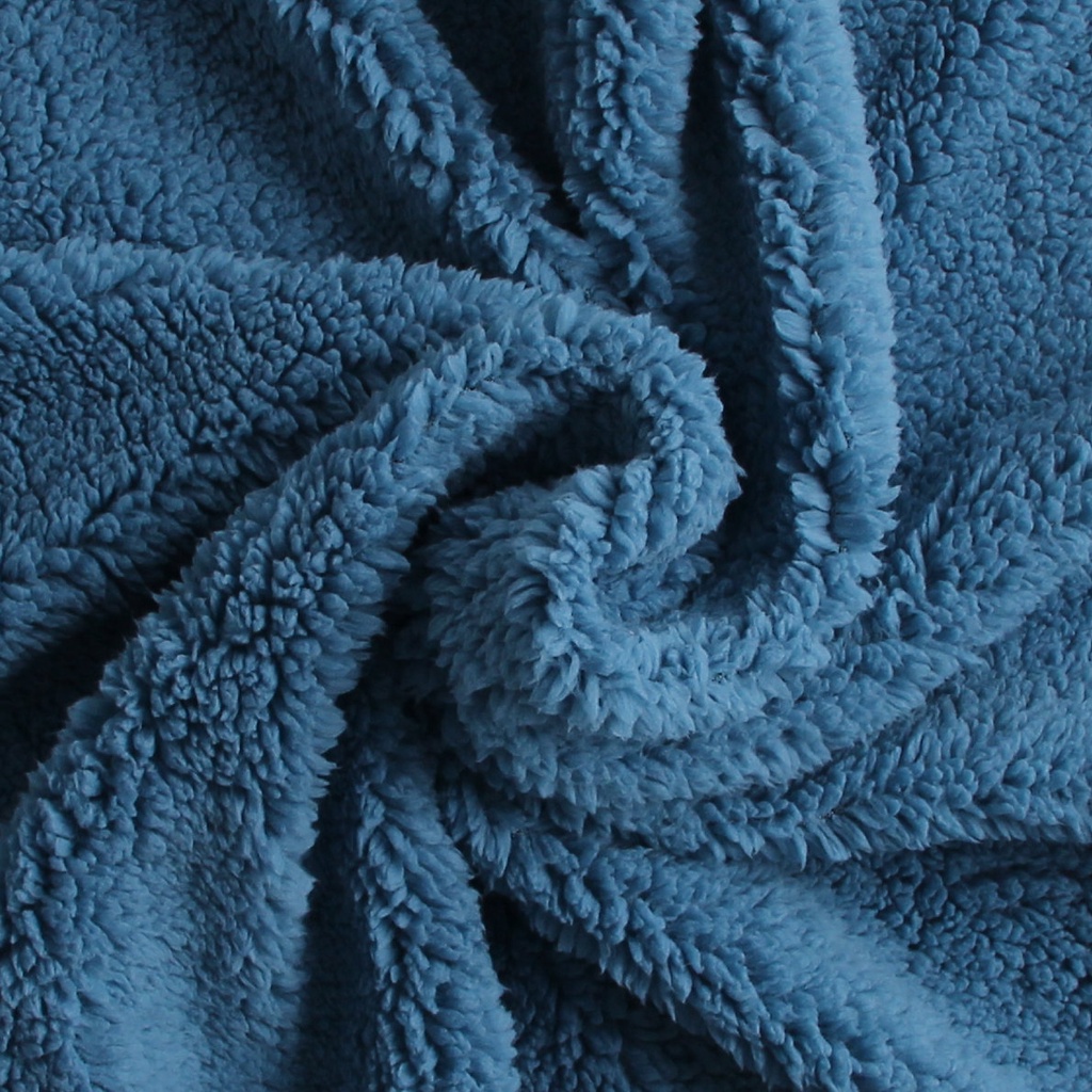 Gối du lịch cho bé trai bé gái gối tựa đầu gối ngủ du lịch cho bé vải lông cừu màu xanh navy Mother's Choice TS3977A