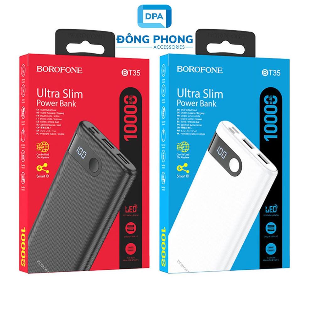 sạc dự phòng mini 1000mah chính hãng Borofone BT35