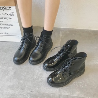 Giày da bóng - da lì bản dupe Dr.Martens