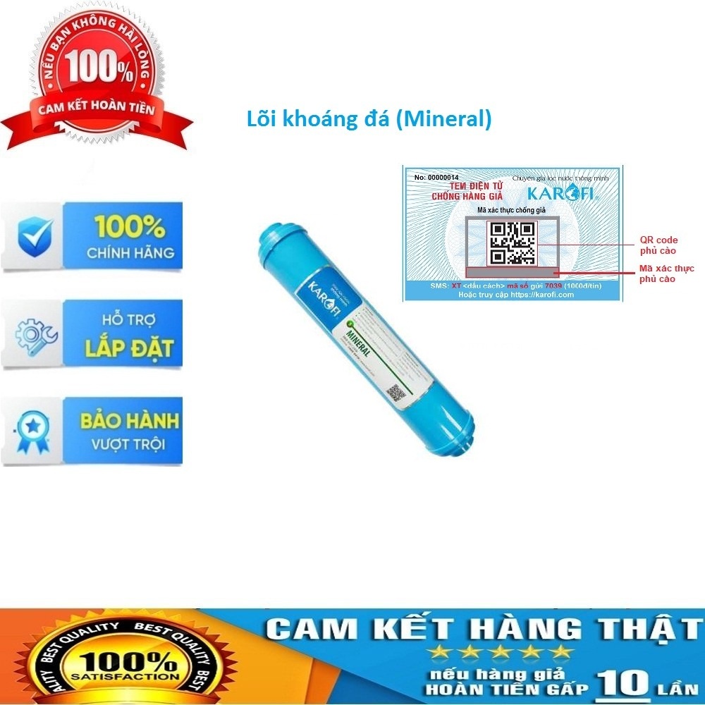 Bộ 5 Lõi Lọc Thứ Tự : 5,6,7,8,9 Karofi Chính Hãng