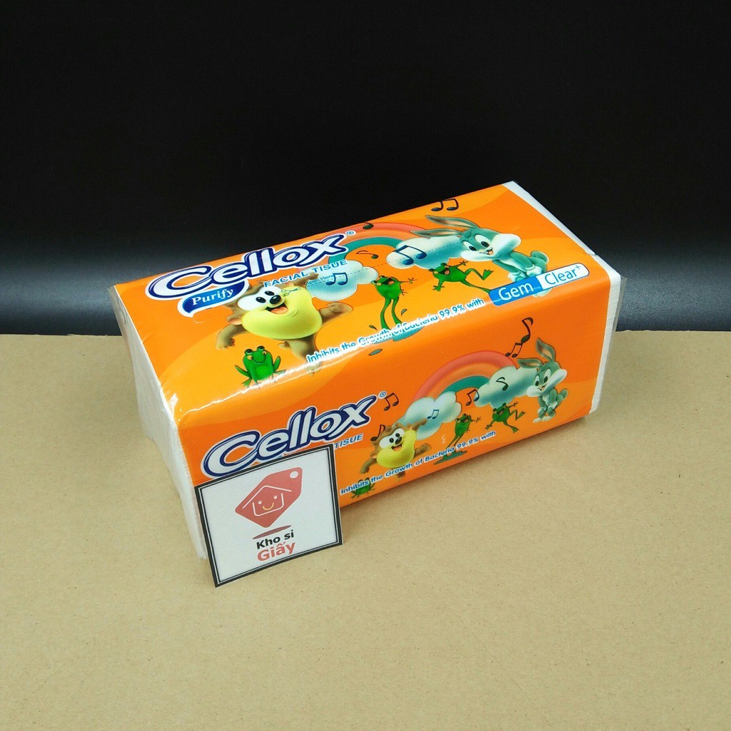 COMBO 11 BỊCH GIẤY RÚT LỤA CELLOX 260 TỜ - TẶNG 1 cuộn giấy vệ sinh cao cấp Hoàng Long [Giấy lụa loại 1]