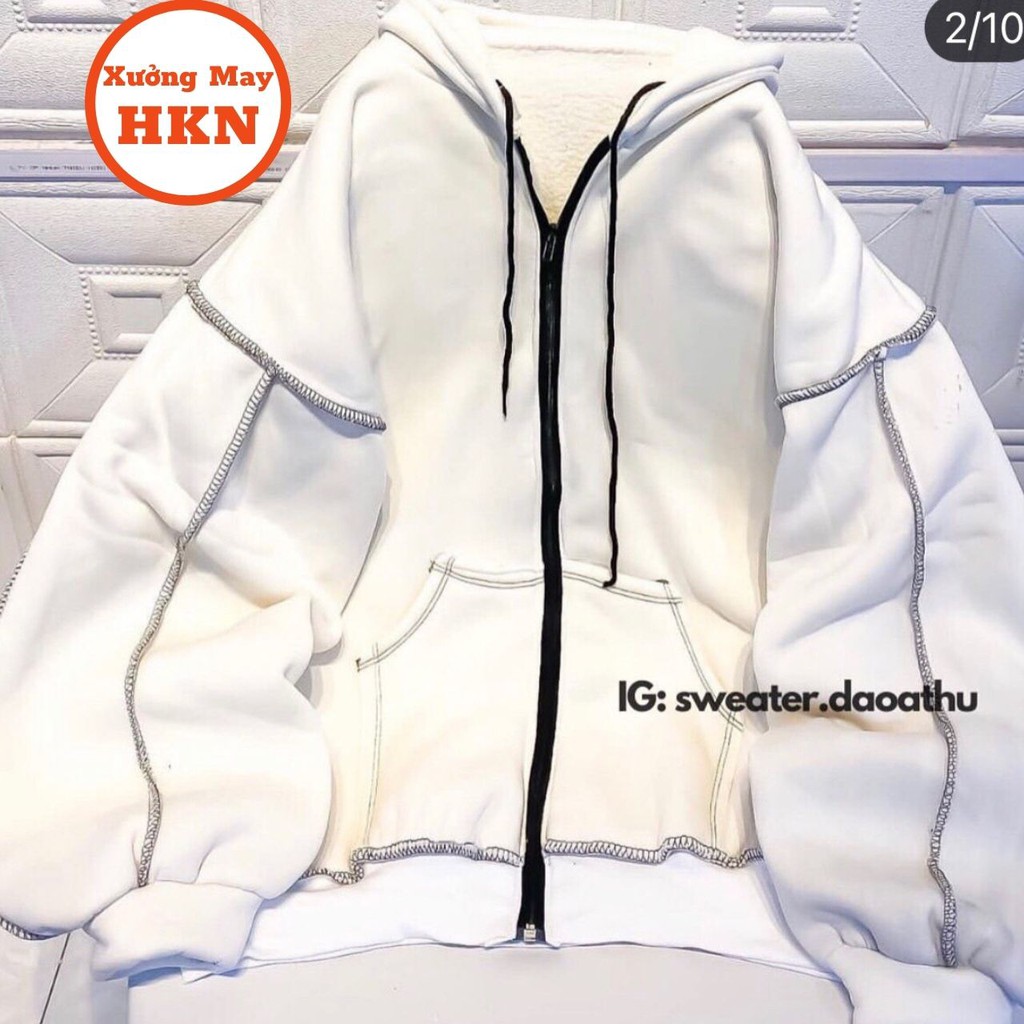 Áo Khoác Hoodie Nam Nữ Unisex Viền Chỉ In Madkit Chất Nỉ Cotton Mã 814 Xưởng May HKN | BigBuy360 - bigbuy360.vn