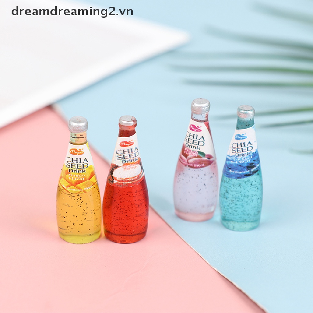 Bộ 10 Bình Nước Ngọt mini Tỉ Lệ 1: 12 Trang Trí Nhà Búp Bê