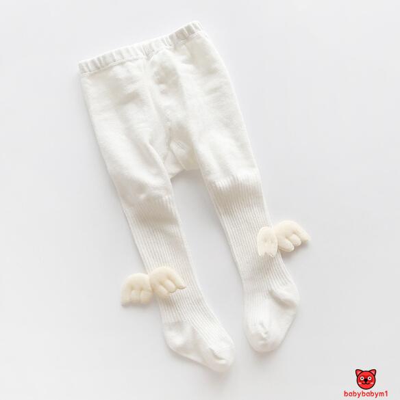 Quần Tất Cotton Đính Cánh Thiên Thần Cho Bé Gái Tập Đi