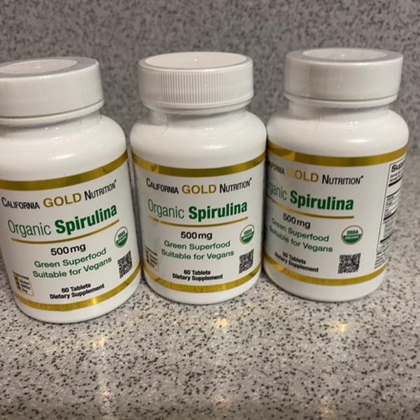 Tảo xoắn hữu cơ Organic Spirulina California Gold Nutrition