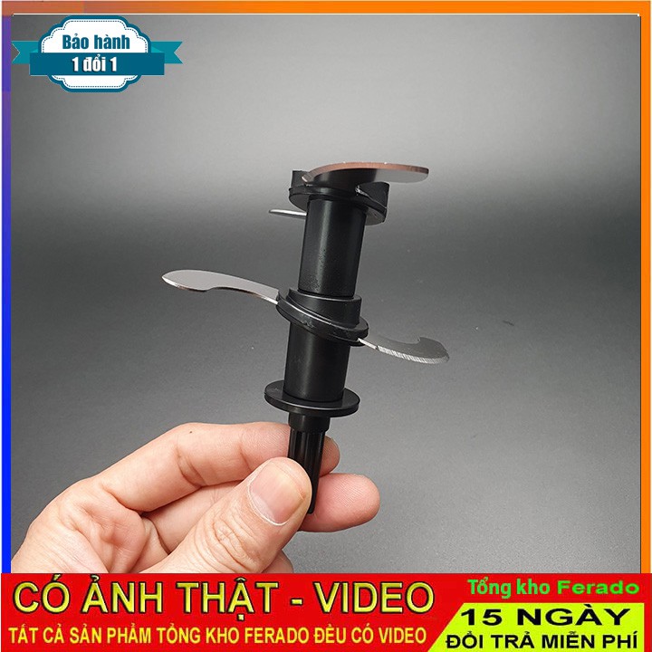 Lưỡi Dao Kèm Cốc Đựng và Nắp Chống Tràn Cho Máy Xay Nắp Nâu Dẹt