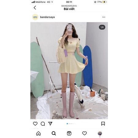 Thanh lý set bandarsaya áo M váy L