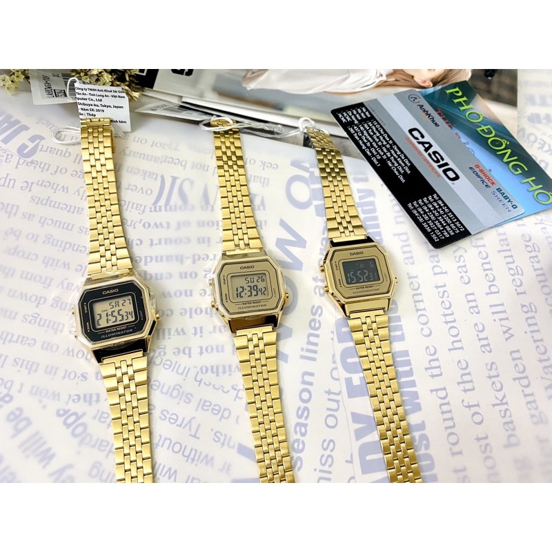 Đồng hồ nữ Casio Anh Khuê LA680WGA-9DF