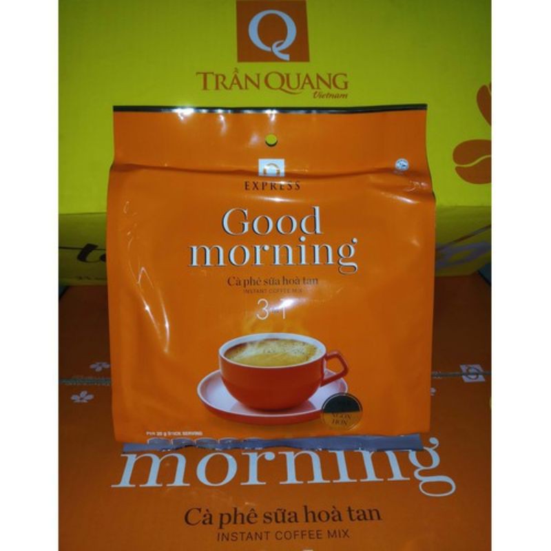 Cà phê sữa hoà tan Trần quang good morning