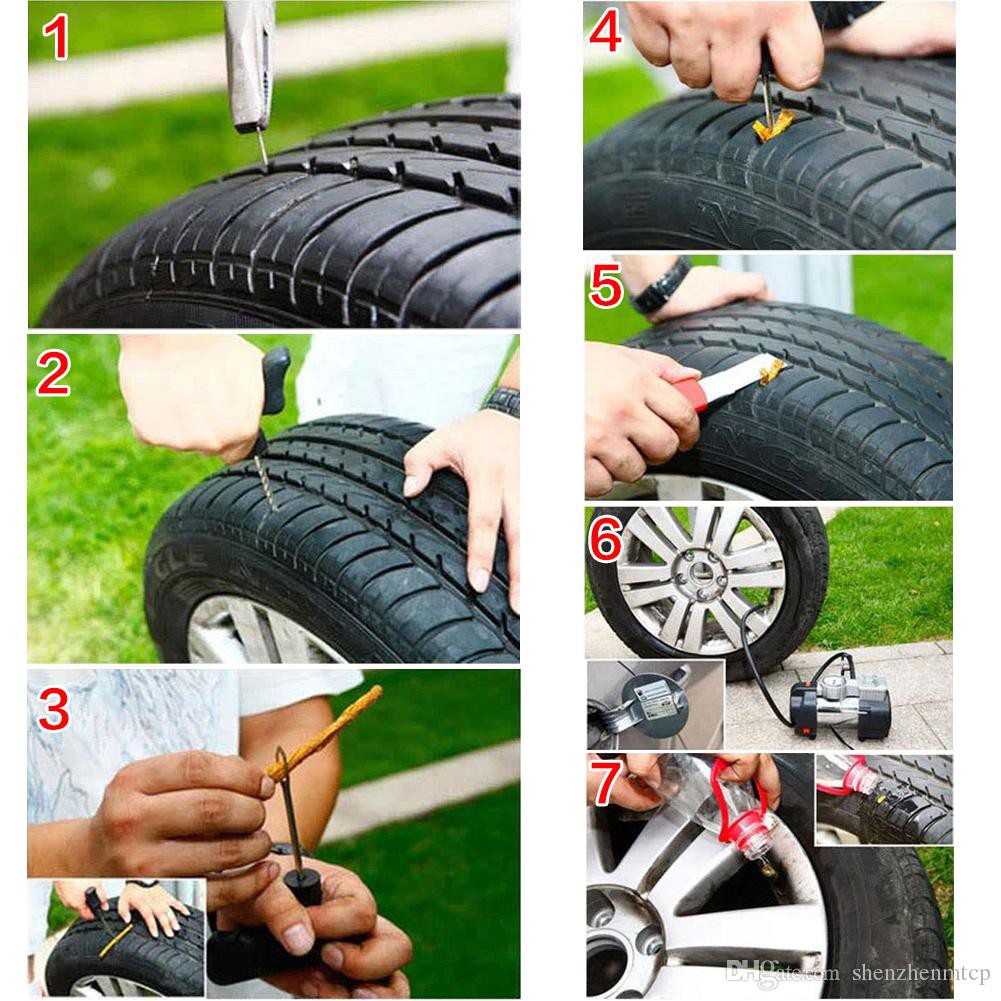 Bộ vá vỏ xe không ruột - Bộ 8 món