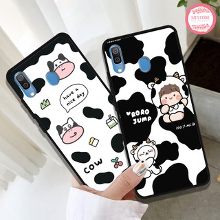 Ốp lưng Samsung Galaxy A10 - A20 - A30 - M10 - M20 - M30 in hình bò sữa