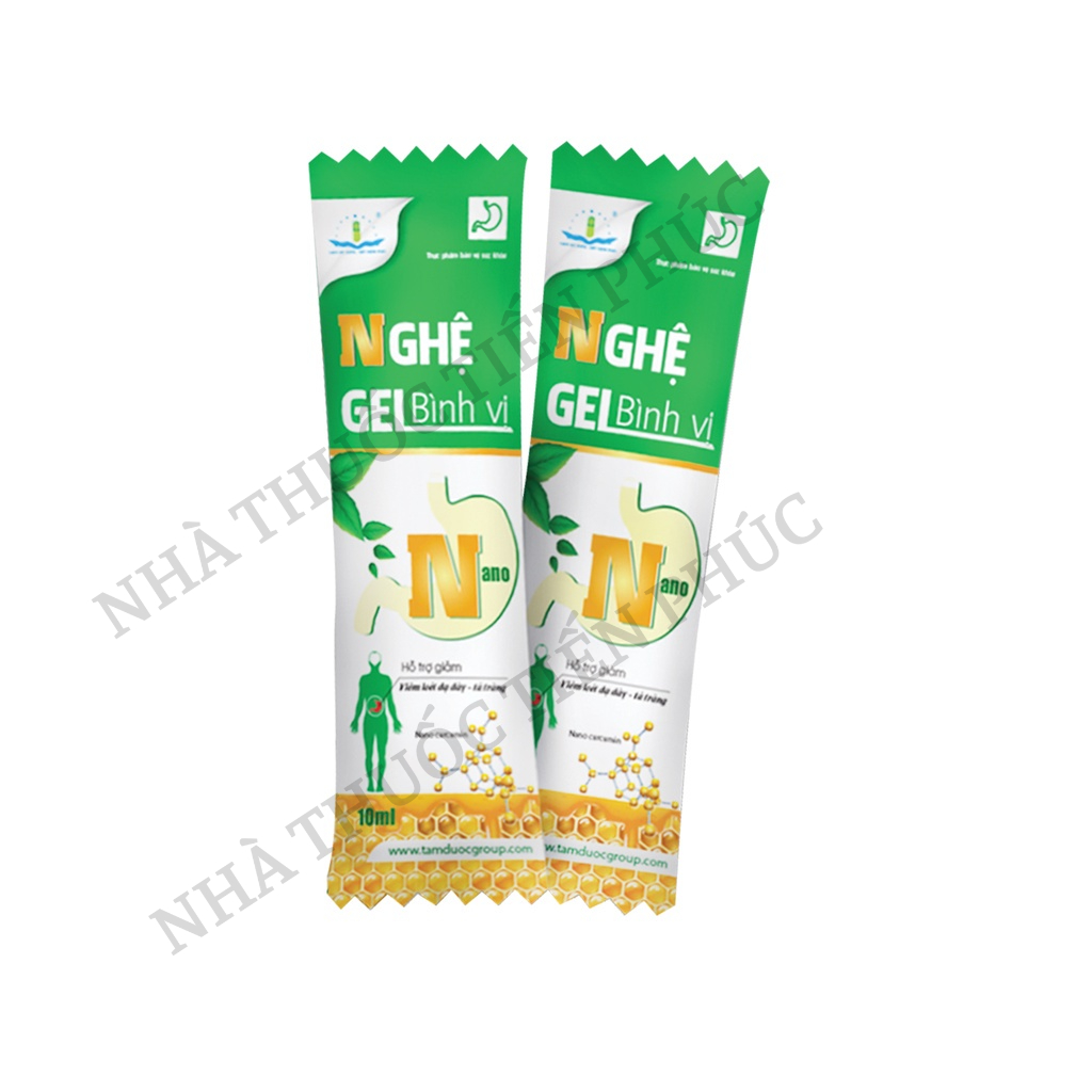 Nghệ Bình Vị Gel  - Hỗ Trợ Giảm Viêm Loét Dạ Dày Tá Tràng Hộp 20 gói