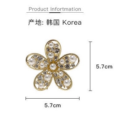 Kẹp Tóc Hình Hoa Đơn Giản Thời Trang Hàn Quốc Cho Nữ