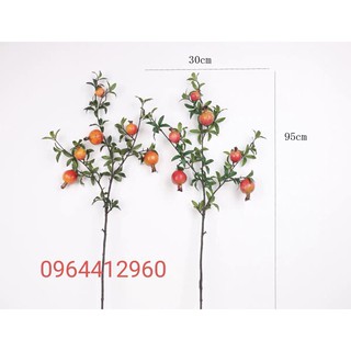 Cành lựu giả - Cành lựu trang trí 90cm