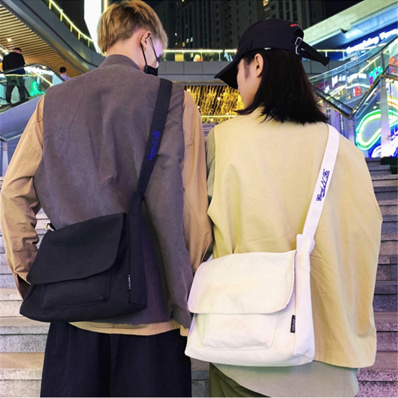 Túi vải canvas đeo chéo phong cách Hàn Quốc thời trang năng động cho nam