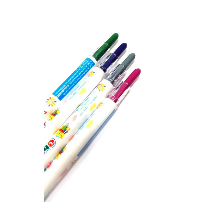 Bút Sáp Màu Xoay - 24 Màu DK 3302-24 (Hộp Nhựa PP) - CHICKO