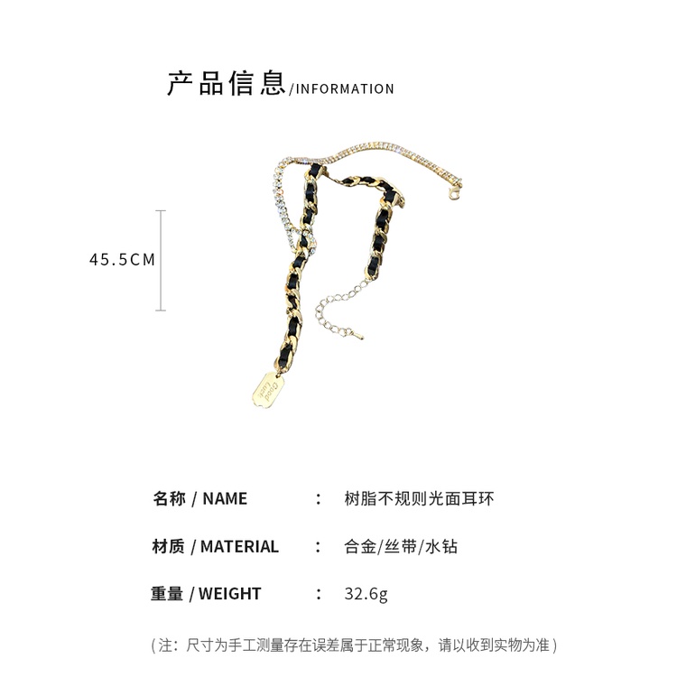 DREJEW Dây Chuyền Kim Cương May Mắn Thời Trang Hip Hop