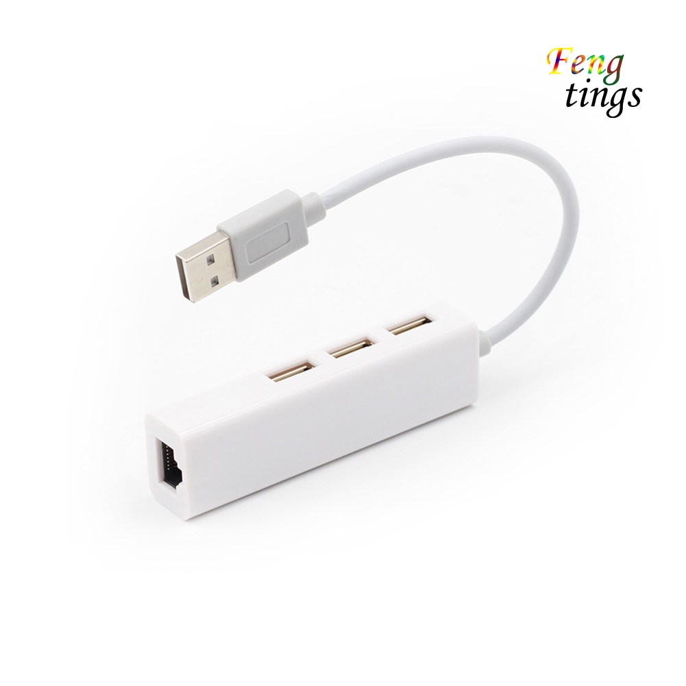 Bộ Chia Mạng Lan Rj45 3 Cổng Usb / Type-C 3 Usb2.0